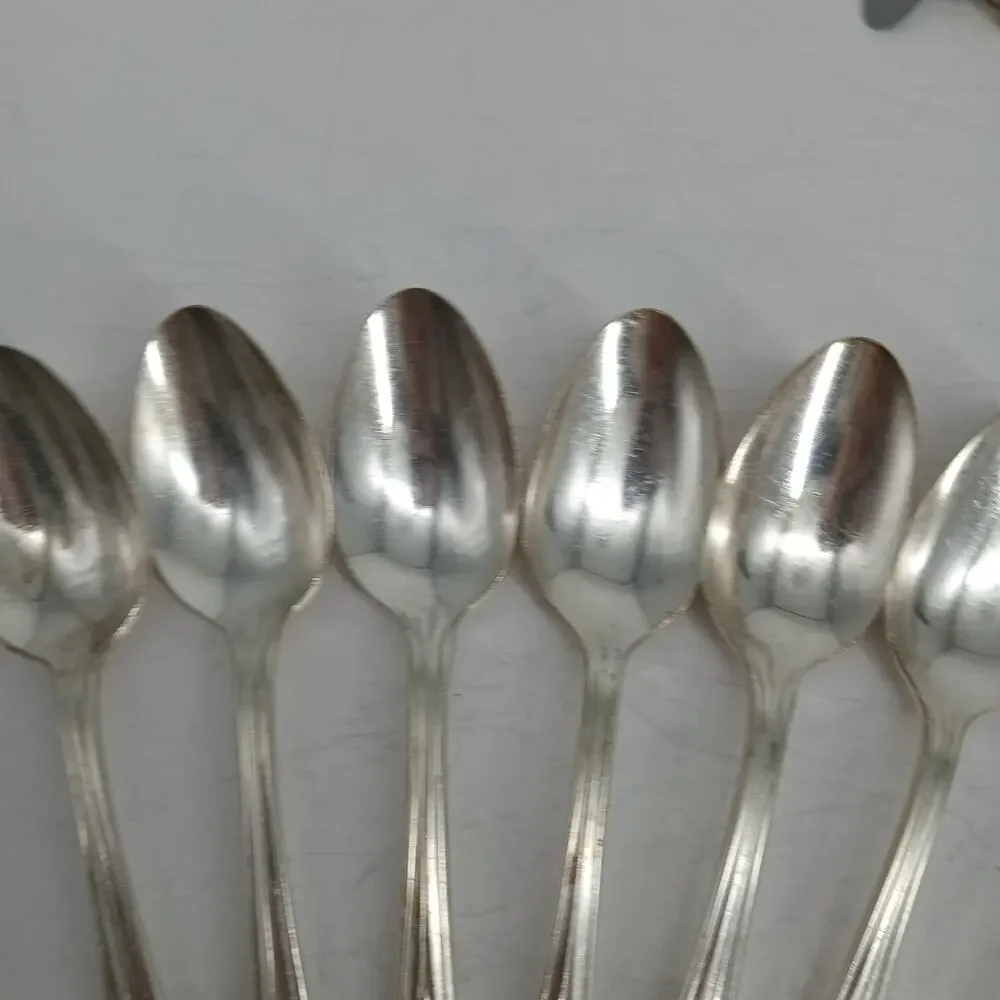 8X Tsp Wm Rogers 1937 Memory Hiawatha Teaspoon Silverplate Flatware